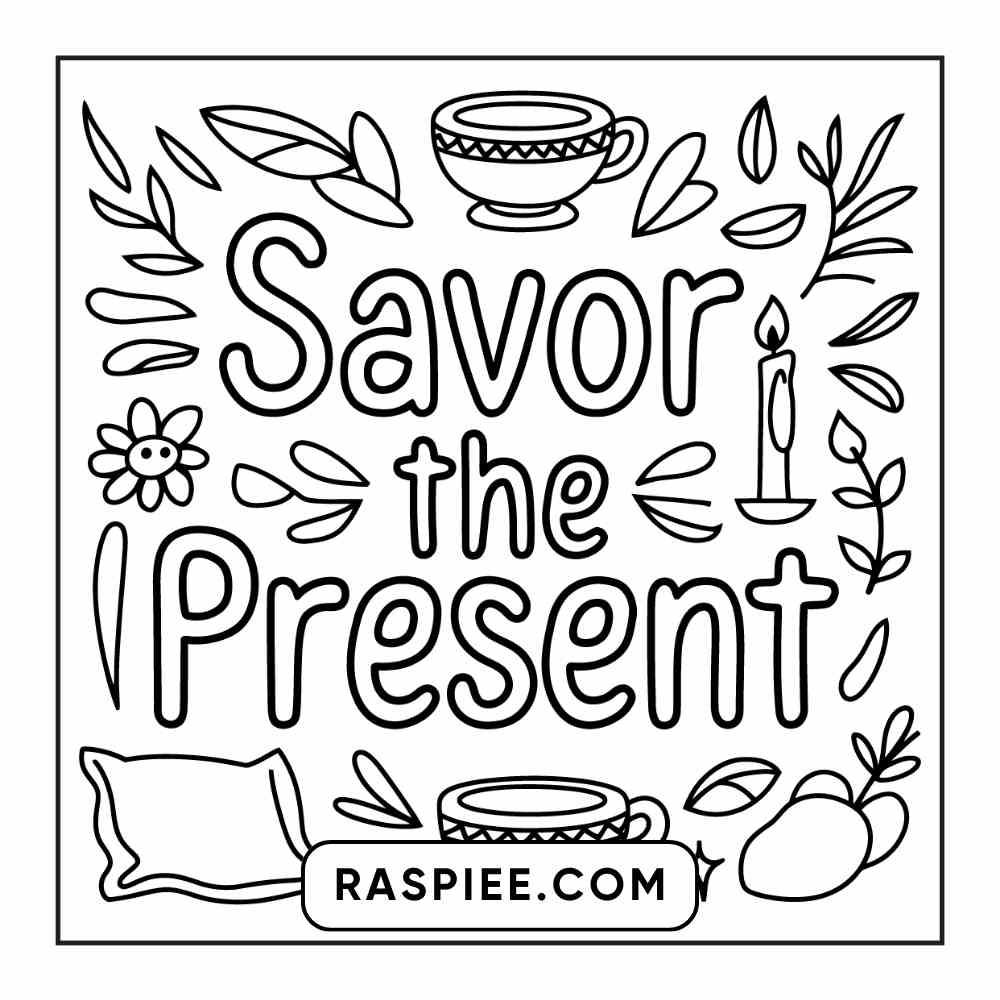 78 Bold and Easy Inspirational Words Coloring Pages Printable PDF Instant Download