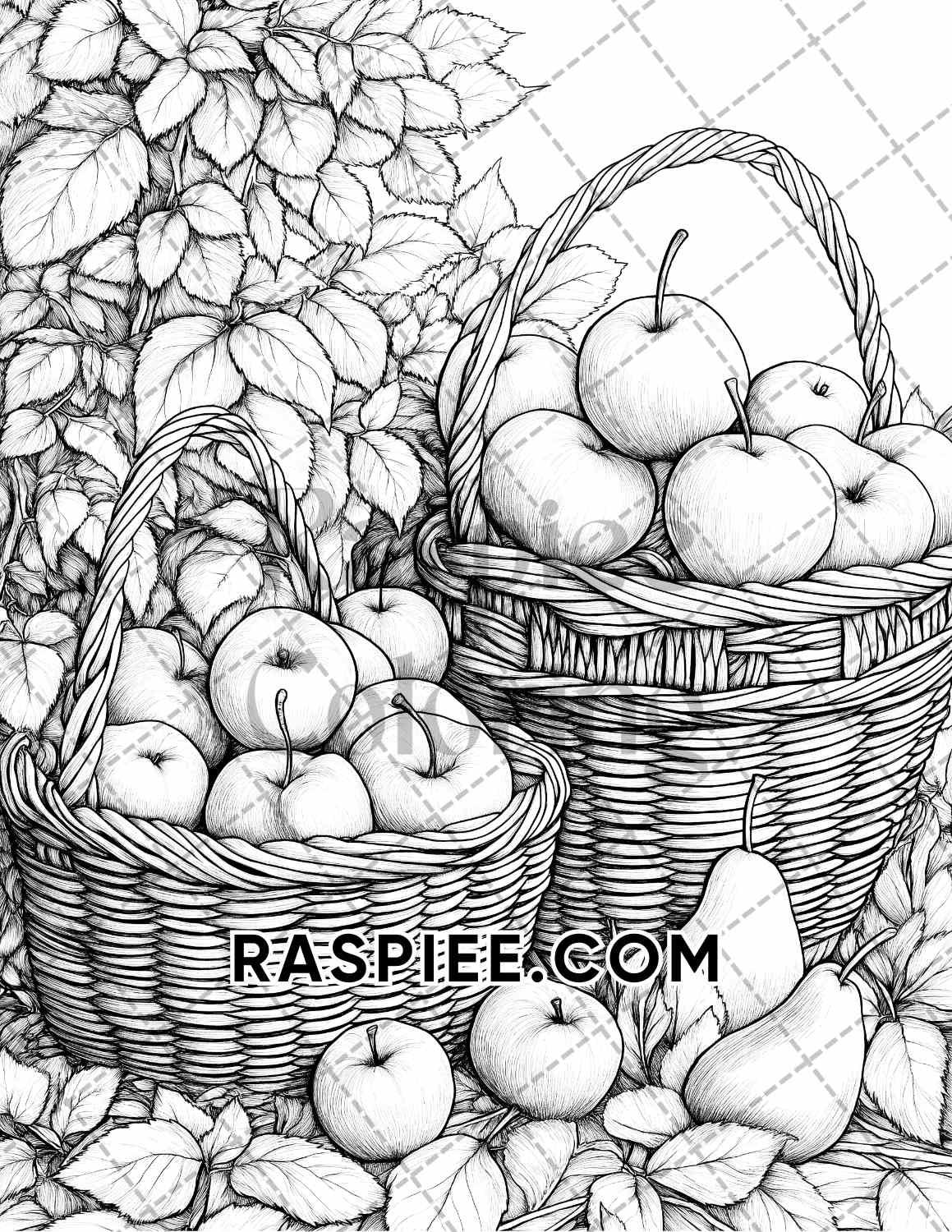 Autumn Charm Adult Coloring Pages Printable PDF Instant Download