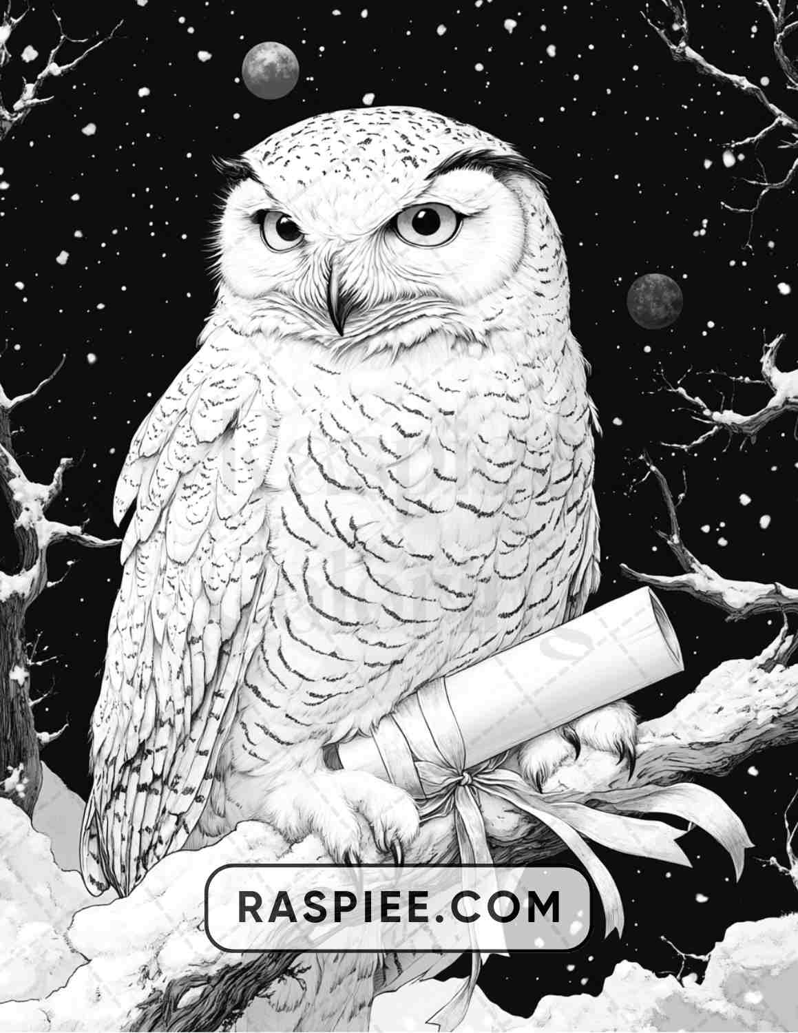 57 Winter Fairytale Portraits Adult Coloring Pages