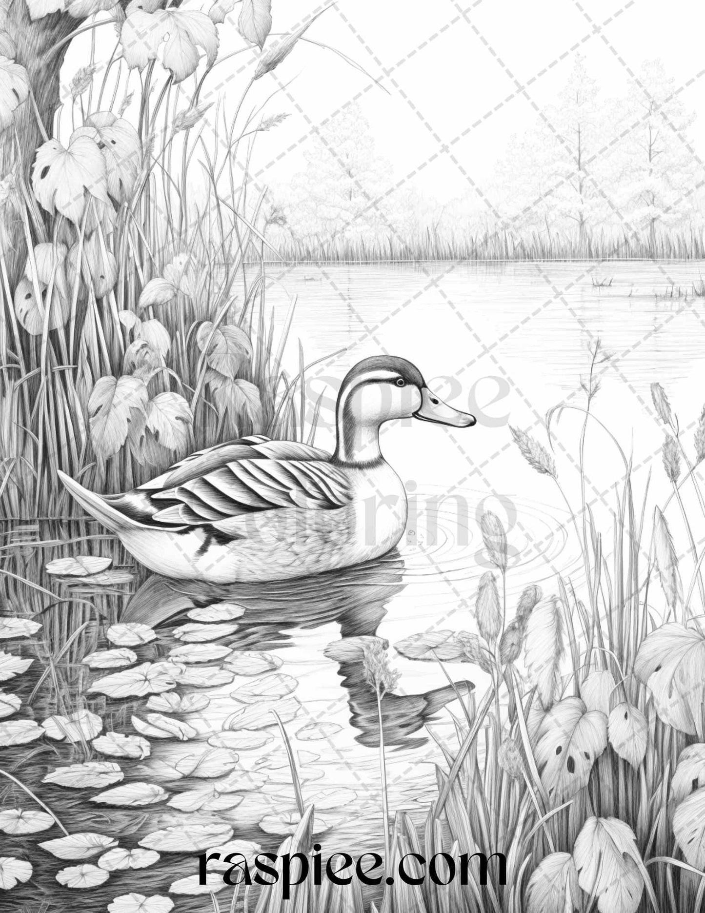 Autumn Vibes Grayscale Coloring Pages Printable for Adults, PDF File Instant Download
