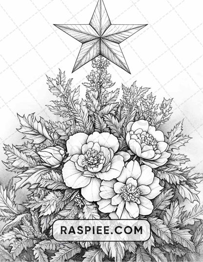 89 Christmas Decor Adult Coloring Pages