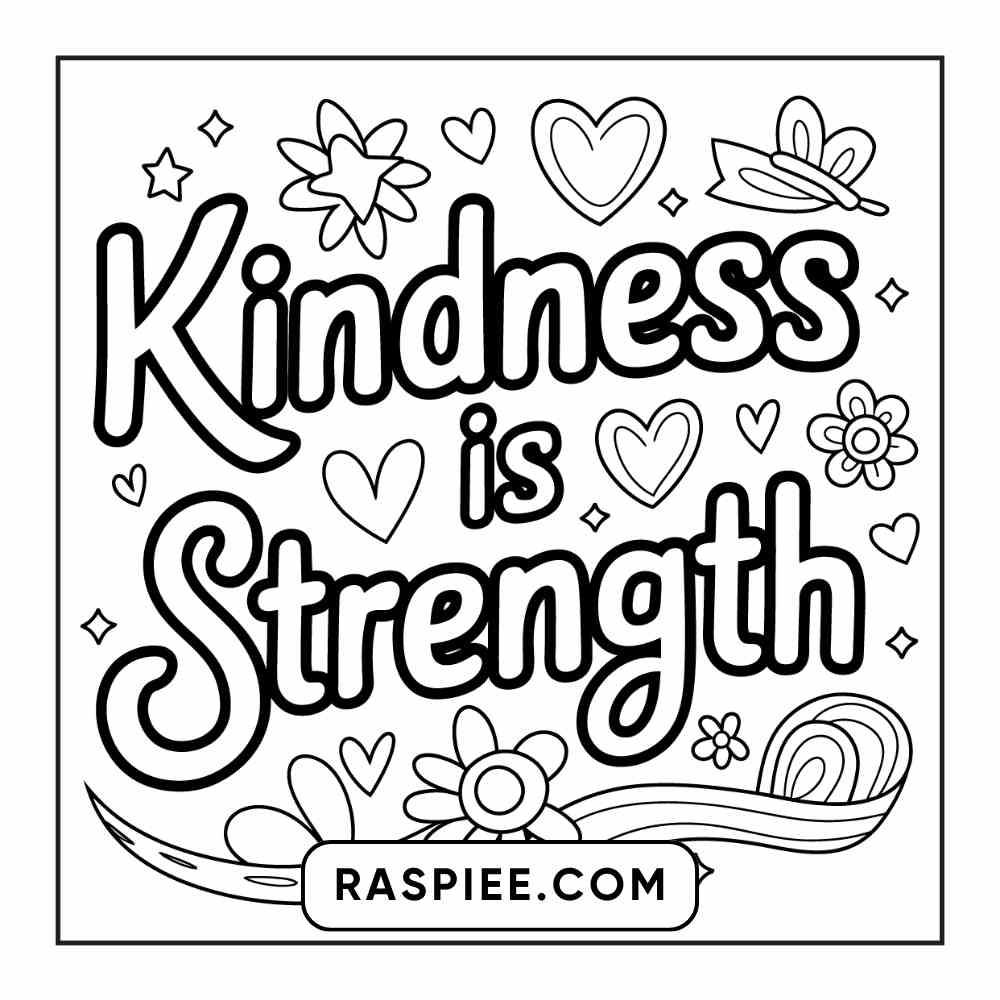 78 Bold and Easy Inspirational Words Coloring Pages Printable PDF Instant Download