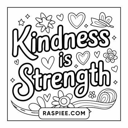 78 Bold and Easy Inspirational Words Coloring Pages Printable PDF Instant Download