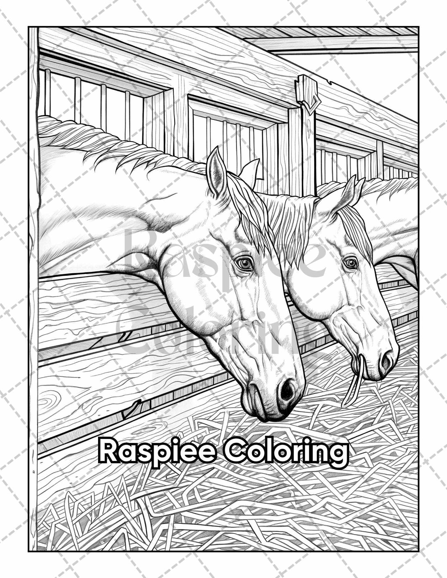 50 Country Farm Scenes Adult Coloring Pages Printable PDF Instant Download