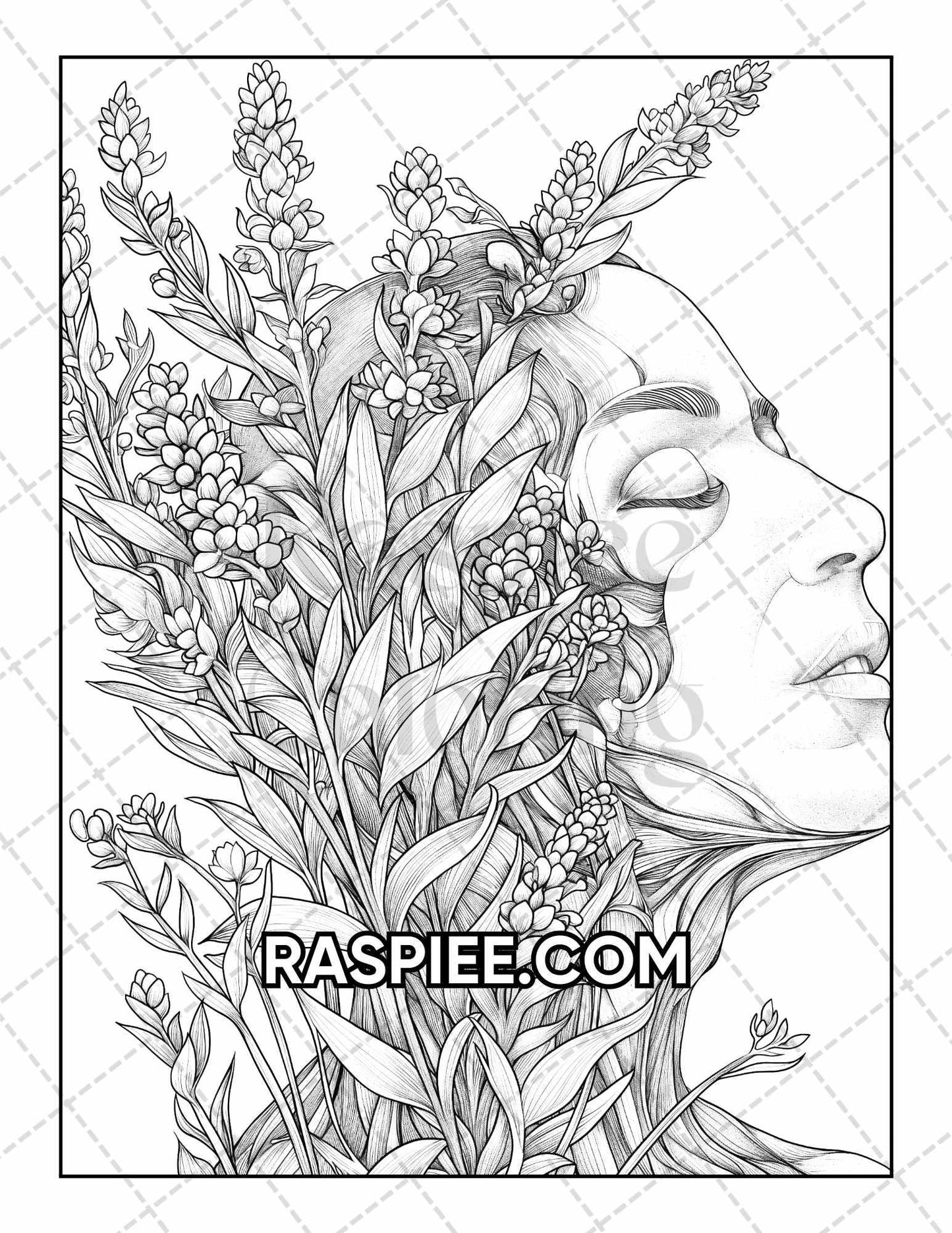 50 Botanical Anatomy Adult Coloring Pages Printable PDF Instant Download