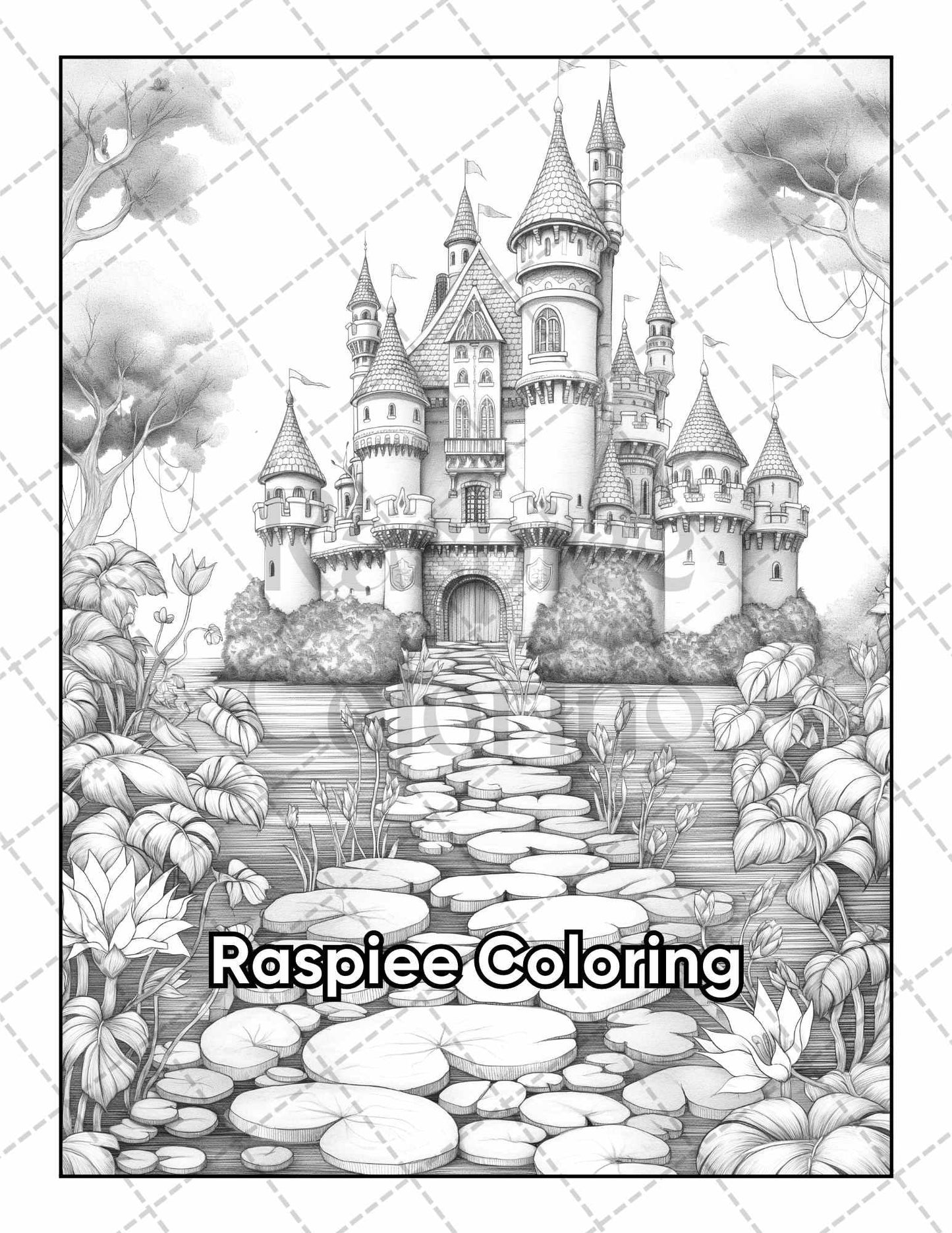 50 Fairyland Adult Coloring Pages Printable PDF Instant Download