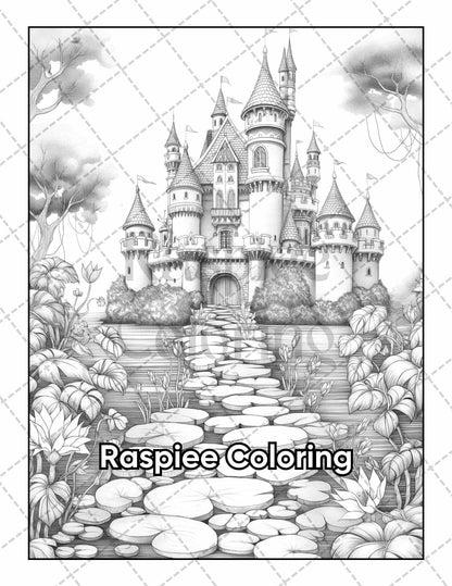 50 Fairyland Adult Coloring Pages Printable PDF Instant Download