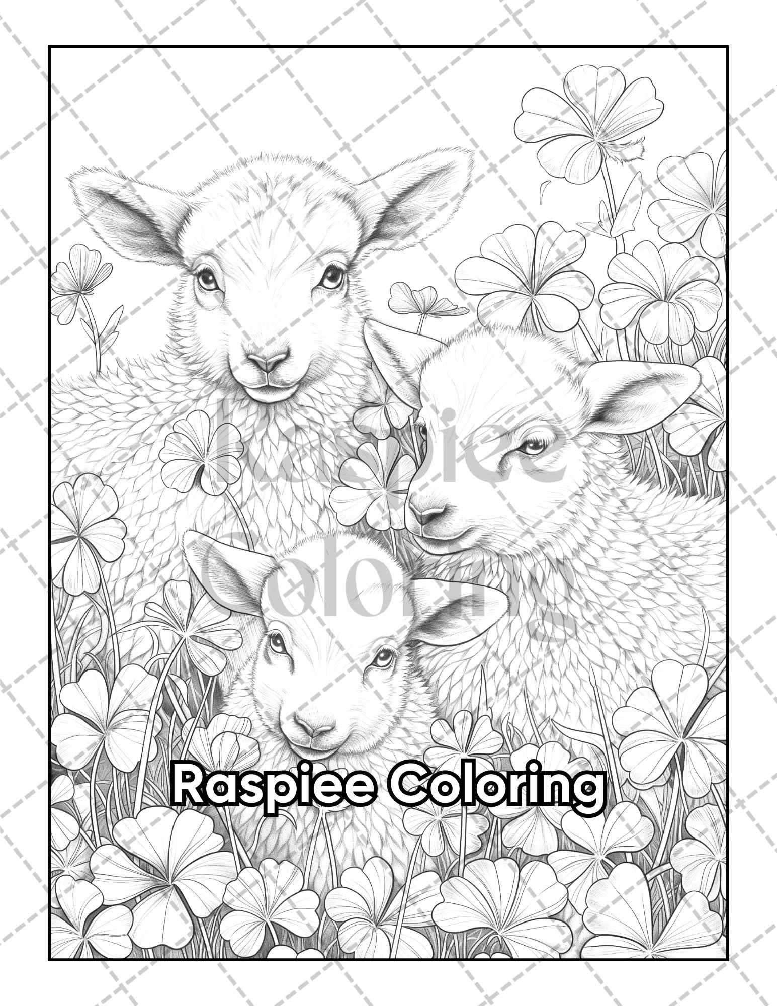 50 Country Farm Scenes Adult Coloring Pages Printable PDF Instant Download