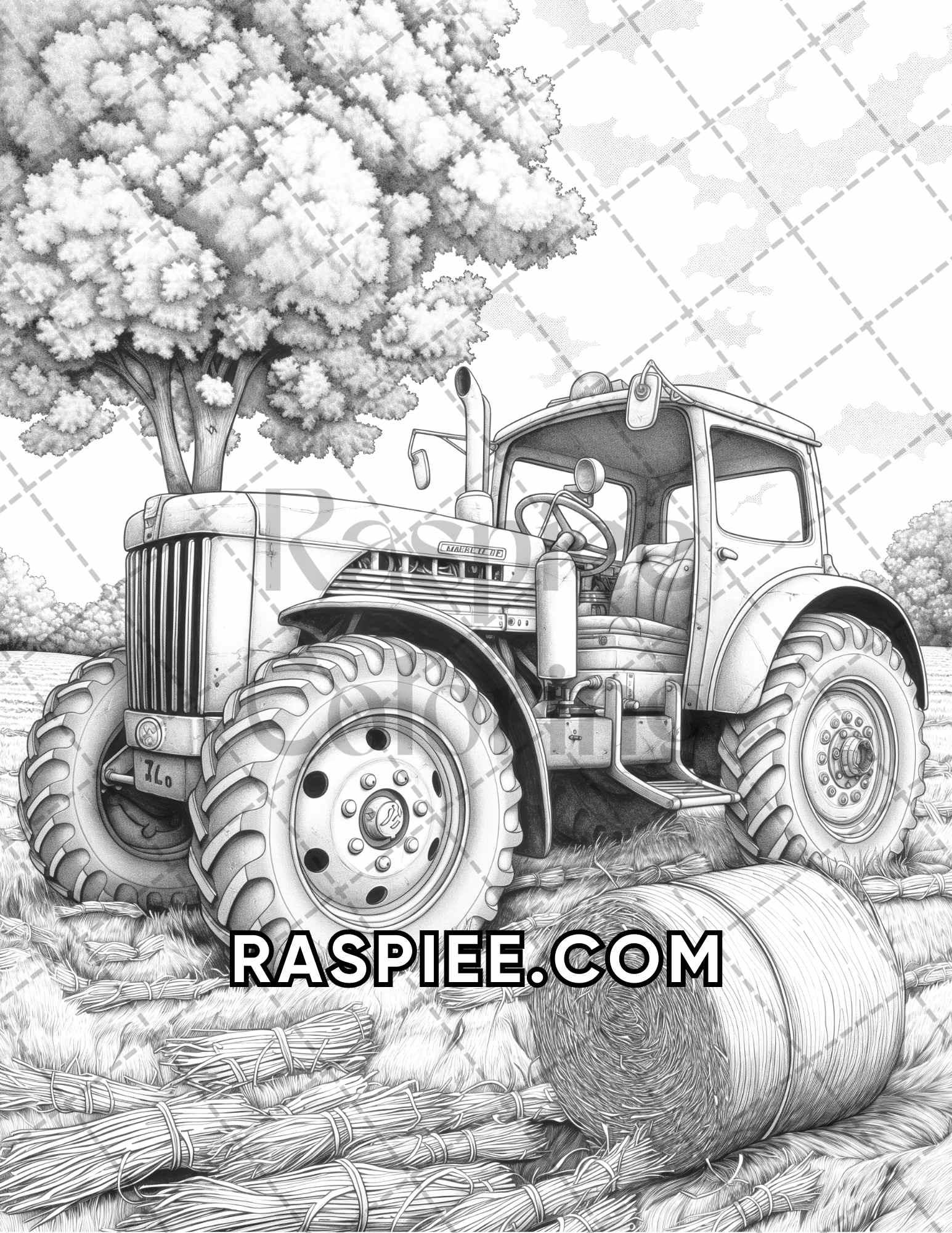 60 Relaxing Autumn Grayscale Adult Coloring Pages Printable PDF Instant Download