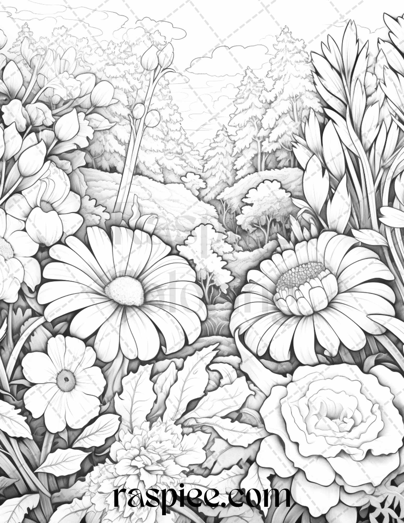 Autumn Vibes Grayscale Coloring Pages Printable for Adults, PDF File Instant Download