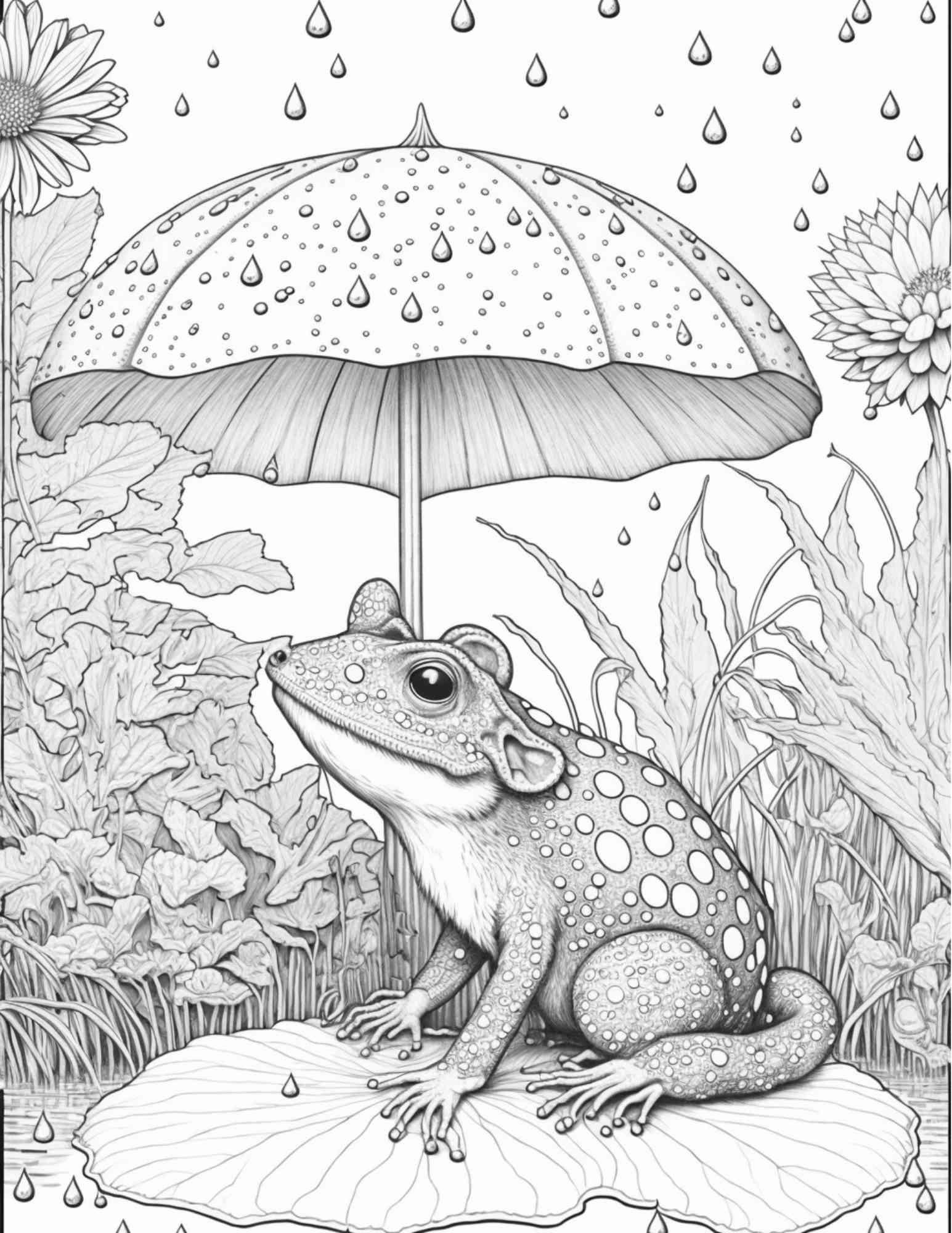 100 Mushroom Forest Coloring Pages Printable for Adults and Kids, Grayscale Coloring Book, Printable PDF File Instant Download