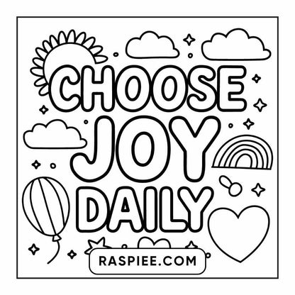 78 Bold and Easy Inspirational Words Coloring Pages Printable PDF Instant Download