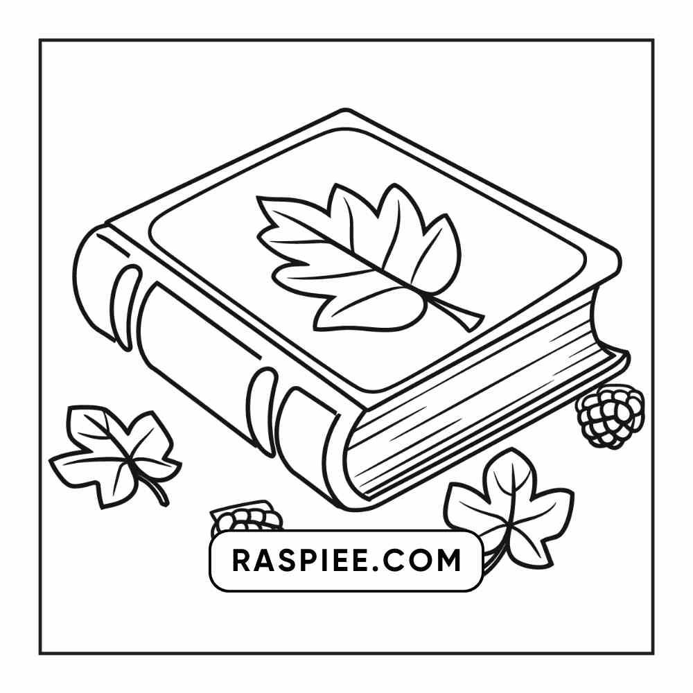 76 Bold and Easy Fall Vibes Coloring Pages Printable PDF Instant Download