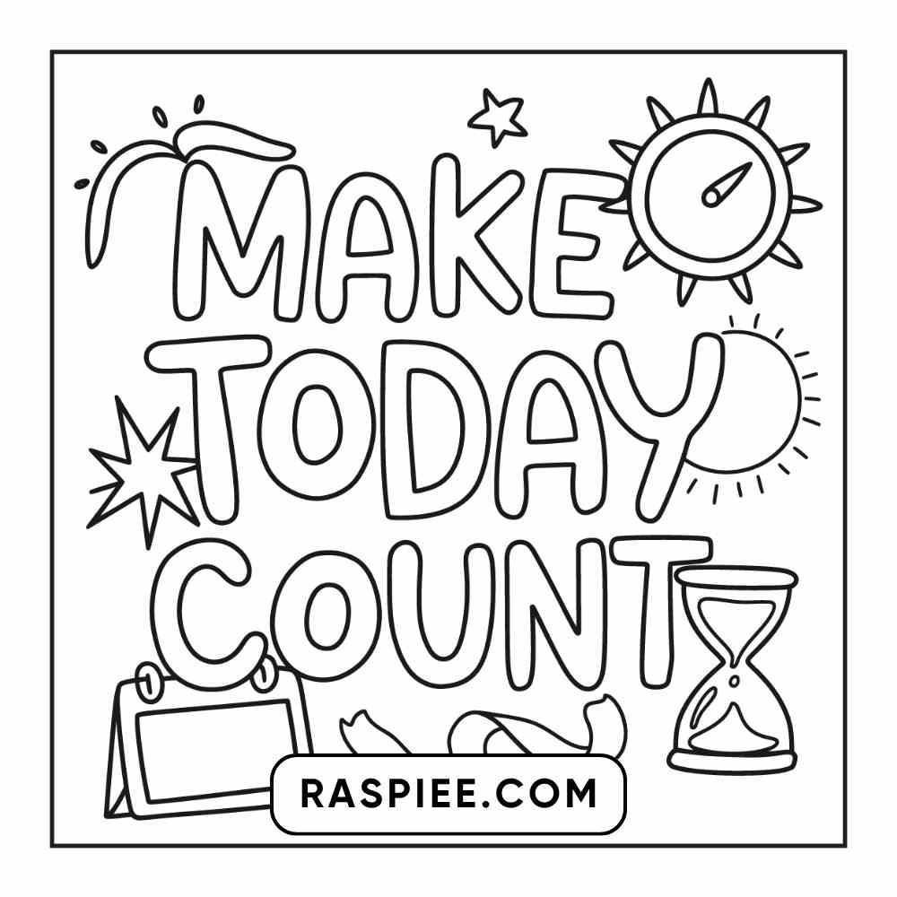 78 Bold and Easy Inspirational Words Coloring Pages Printable PDF Instant Download