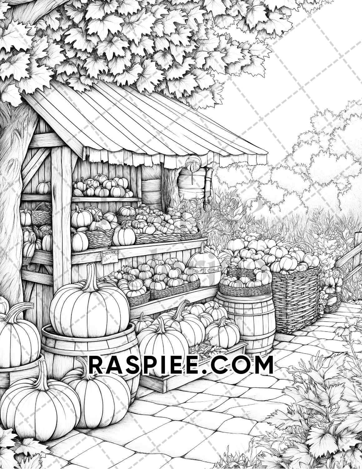 Hello Autumn Adult Coloring Pages Printable PDF Instant Download