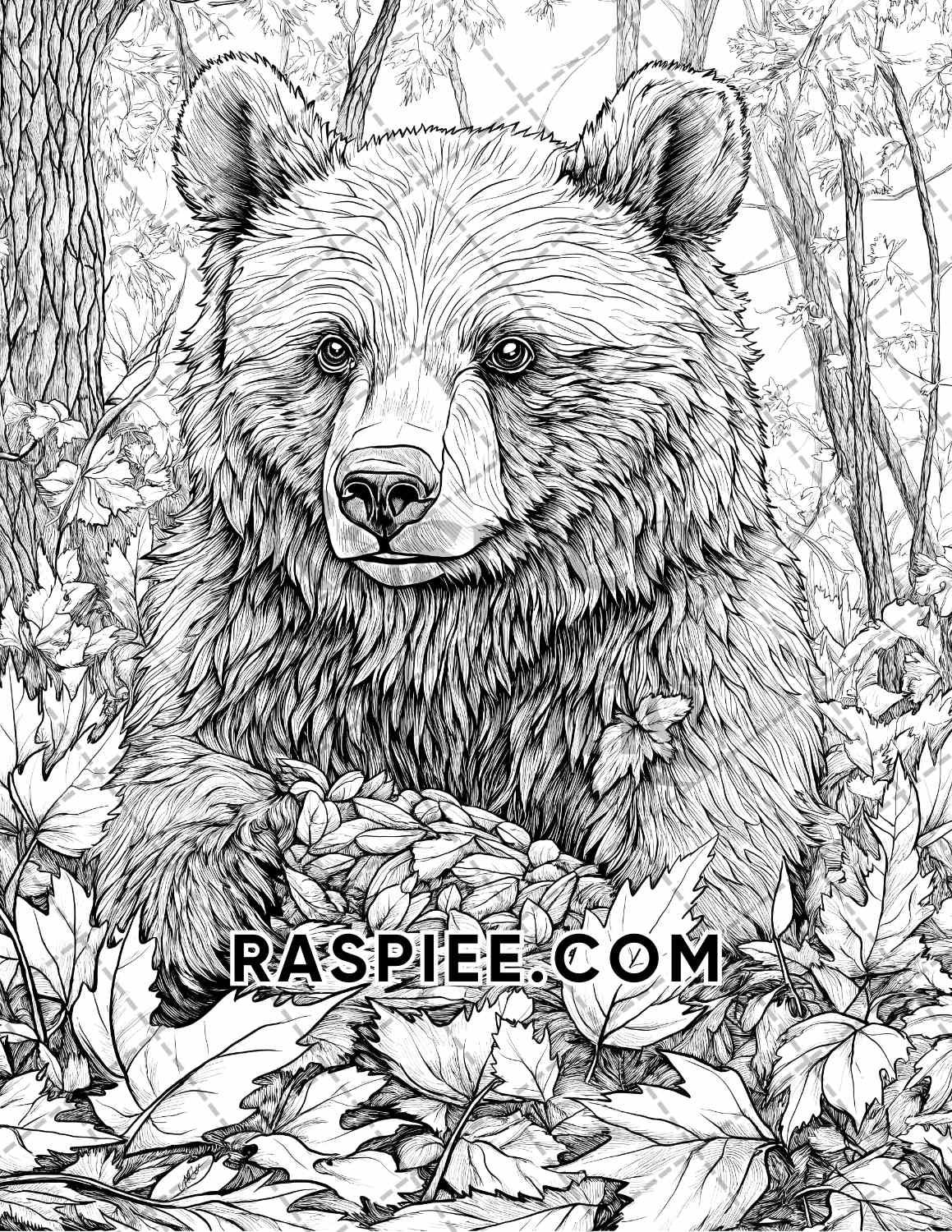 Autumn Charm Adult Coloring Pages Printable PDF Instant Download