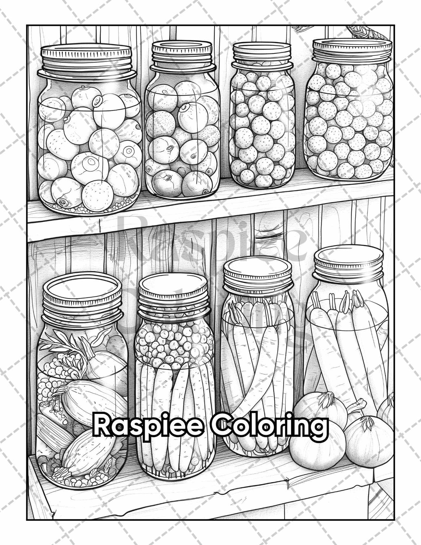 50 Country Farm Scenes Adult Coloring Pages Printable PDF Instant Download