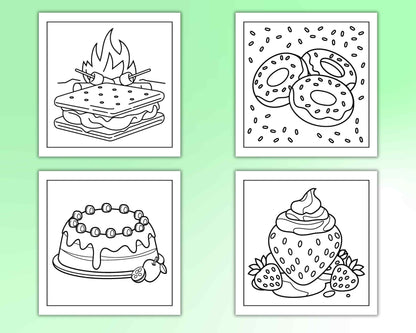 70 Bold and Easy Sweet Treats Coloring Pages
