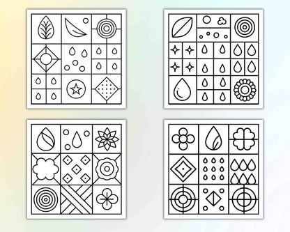 80 Bold and Easy Comfy Patterns Coloring Pages