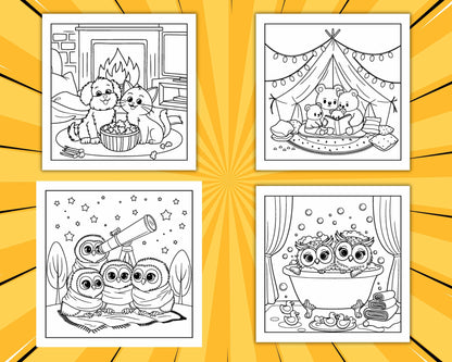 67 Bold and Easy Fluffy Times Coloring Pages