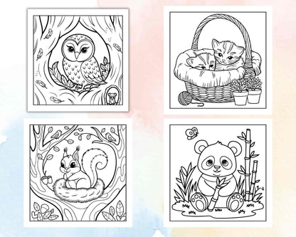 85 Bold and Easy Cozy Animal Coloring Pages