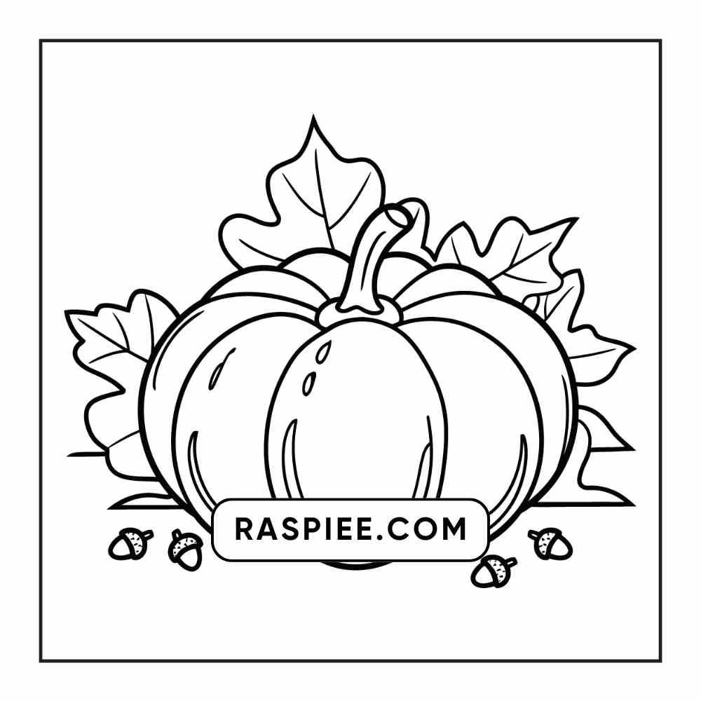 76 Bold and Easy Fall Vibes Coloring Pages Printable PDF Instant Download