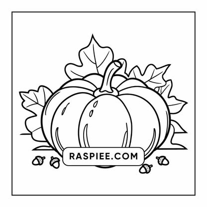 76 Bold and Easy Fall Vibes Coloring Pages Printable PDF Instant Download
