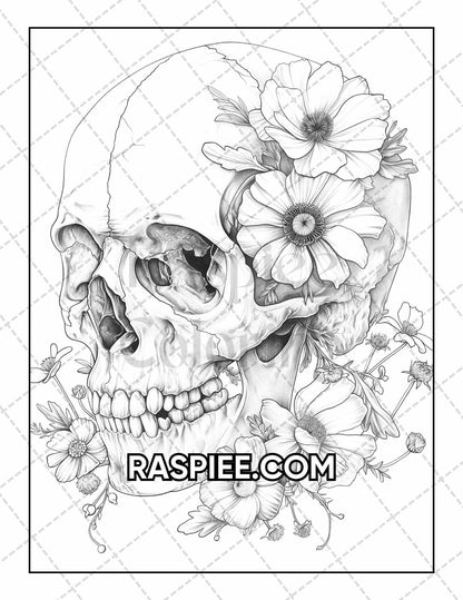 50 Botanical Anatomy Adult Coloring Pages Printable PDF Instant Download