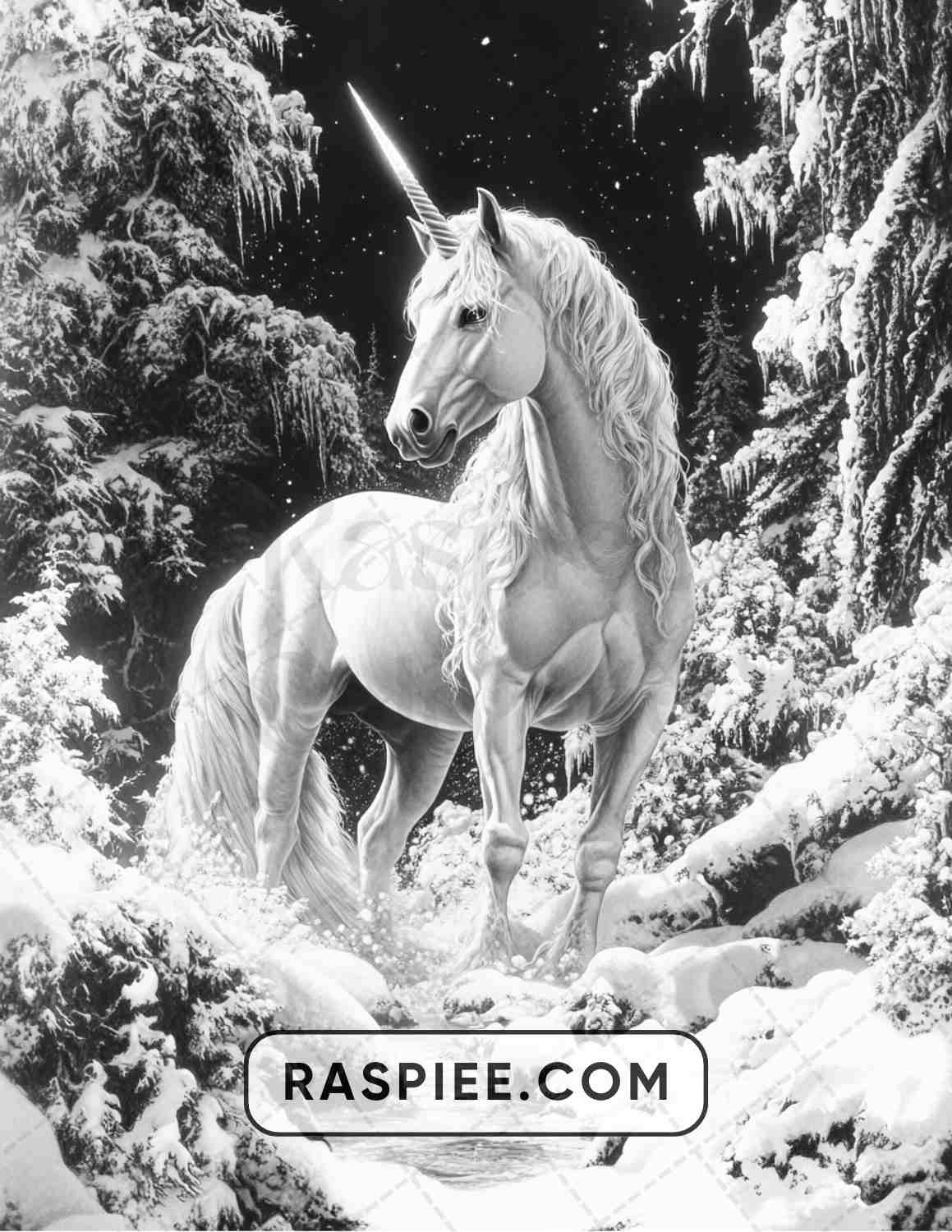 57 Winter Fairytale Portraits Adult Coloring Pages