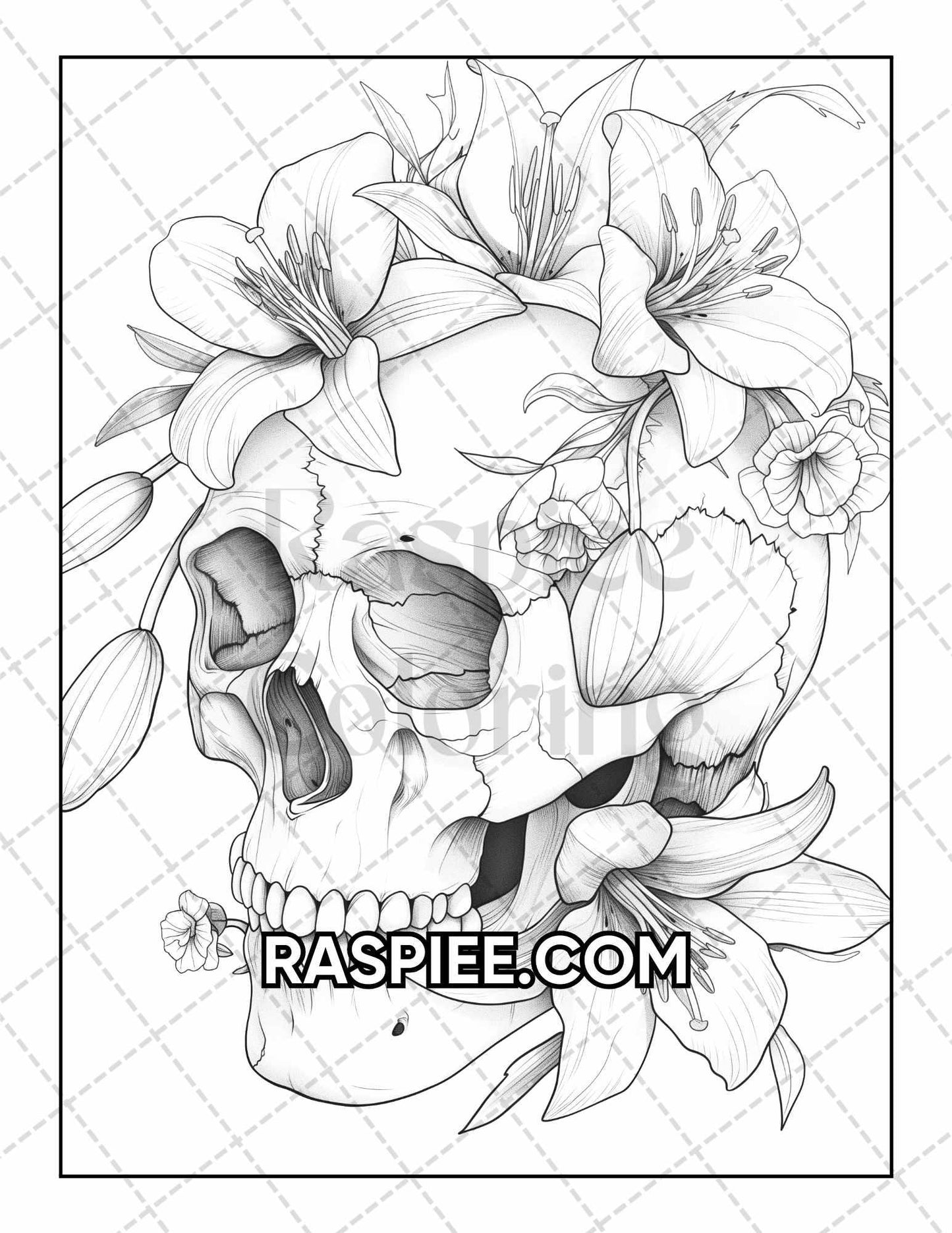 50 Botanical Anatomy Adult Coloring Pages Printable PDF Instant Download