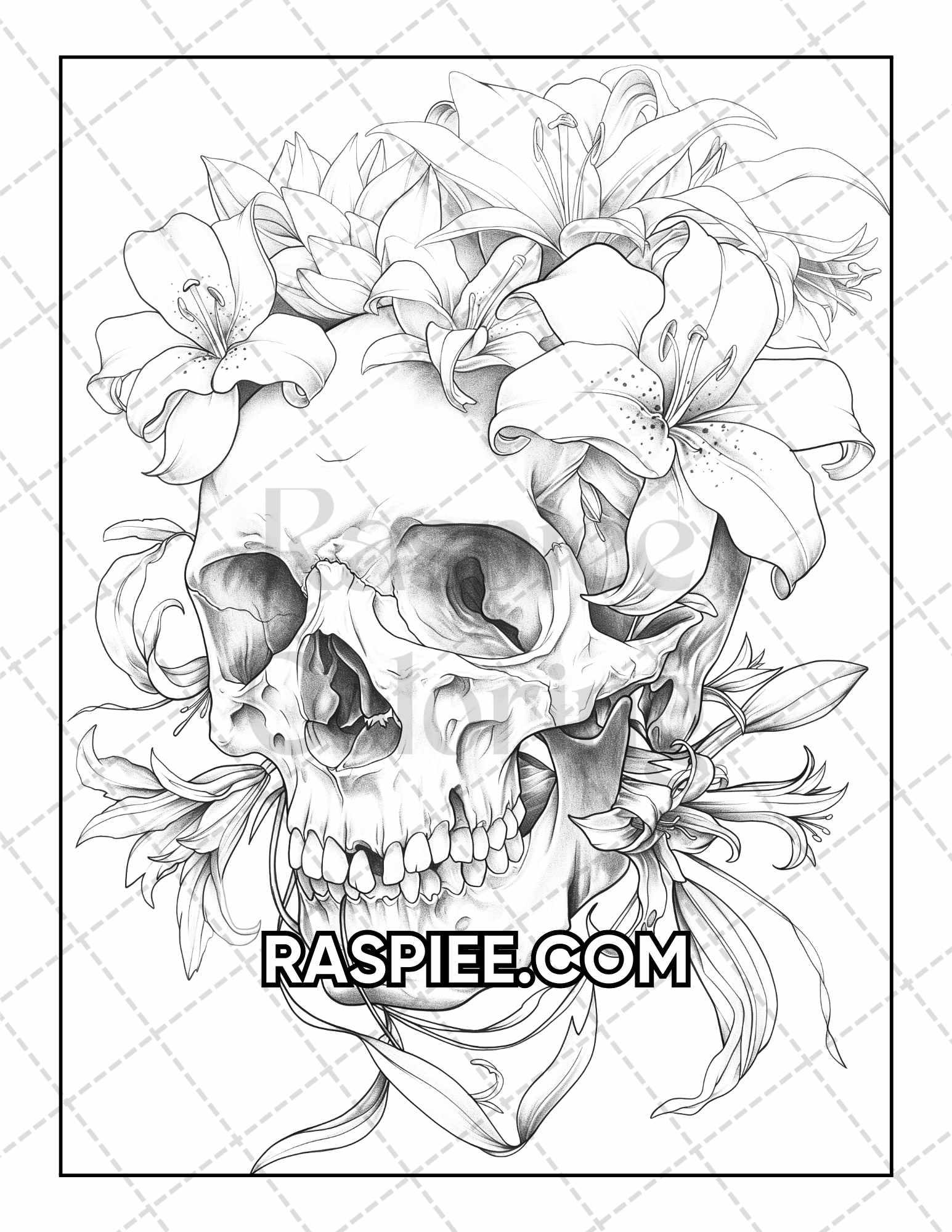 50 Botanical Anatomy Adult Coloring Pages Printable PDF Instant Download