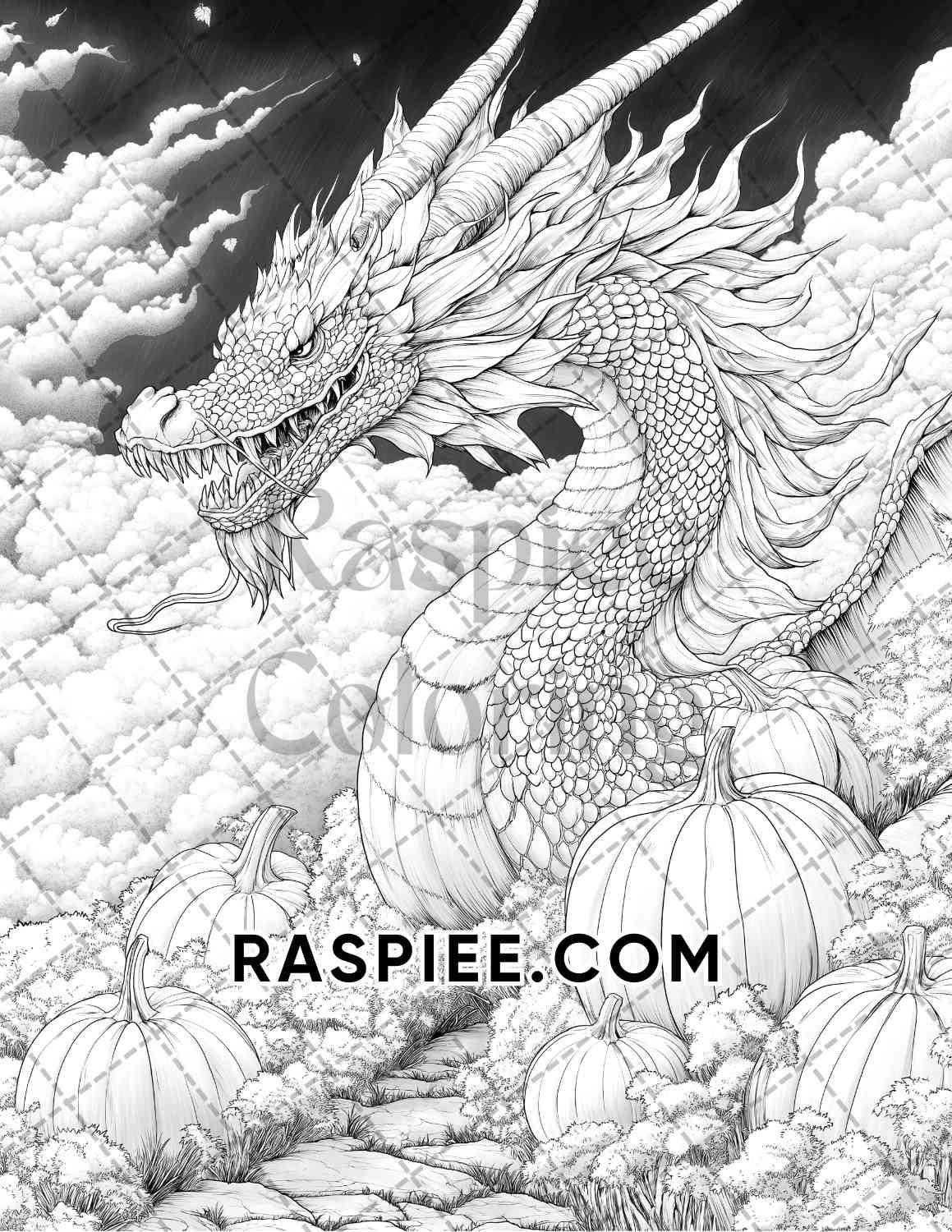 Halloween Surreal Adult Coloring Pages Printable PDF Instant Download