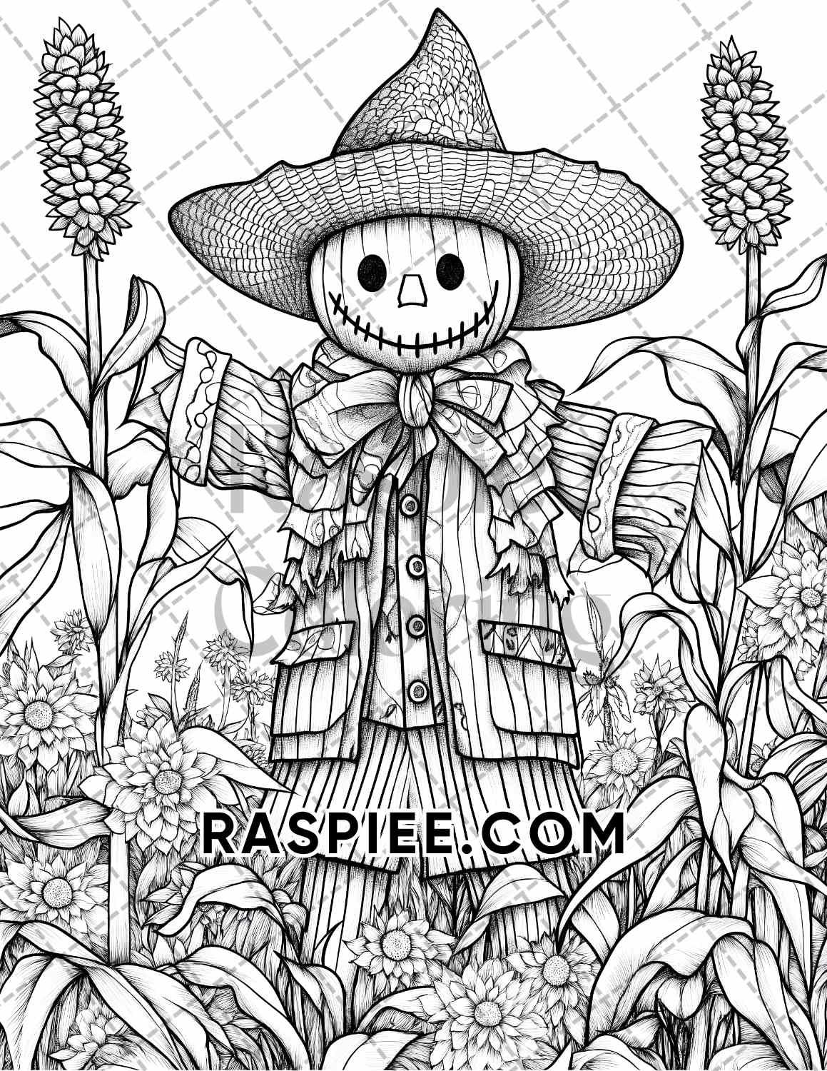 Autumn Charm Adult Coloring Pages Printable PDF Instant Download