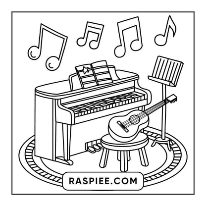 85 Bold and Easy Little Corner Coloring Pages Printable PDF Instant Download