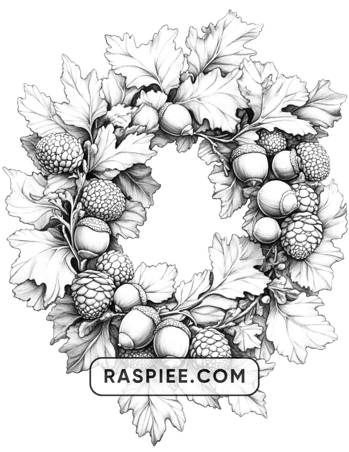 72 Christmas Wreaths Adult Coloring Pages