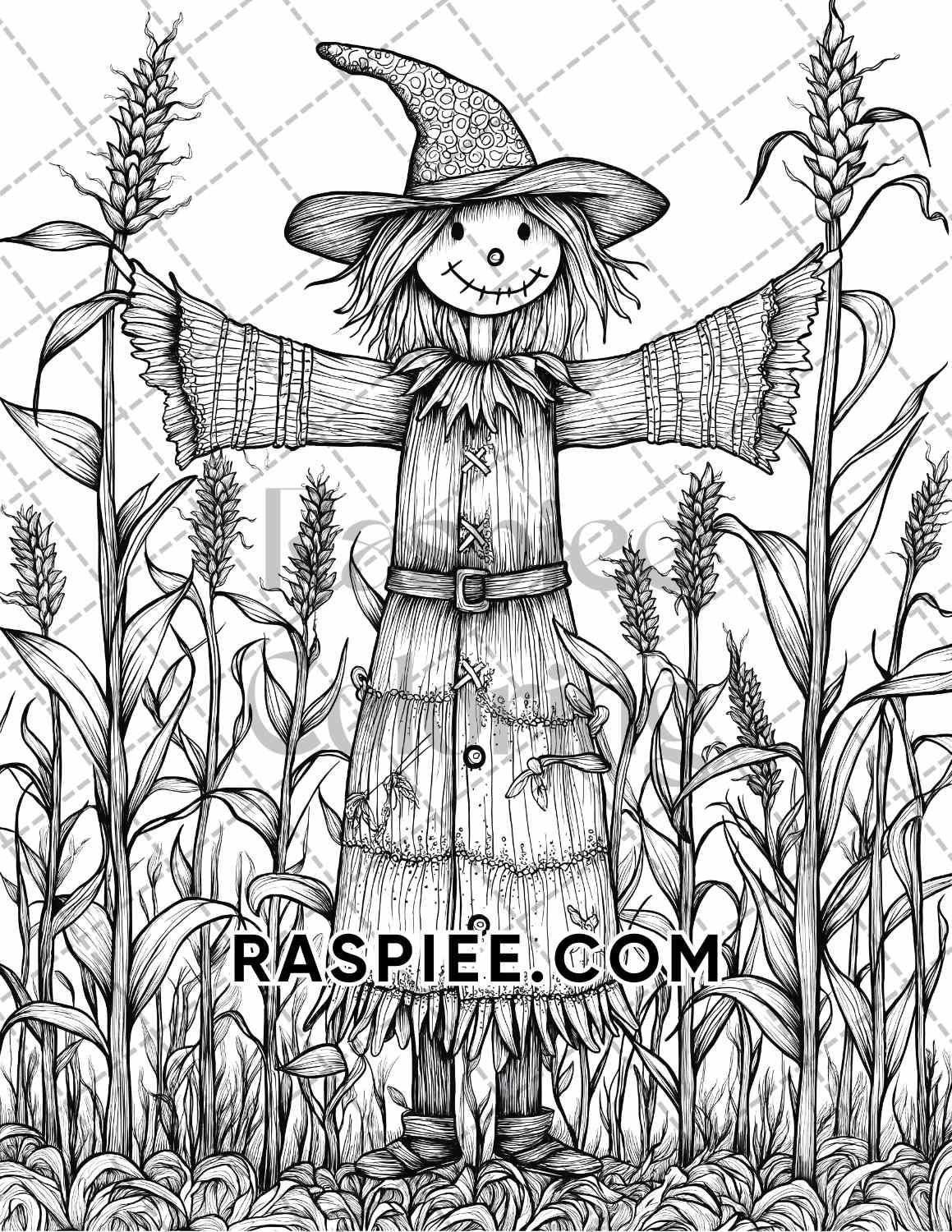 Autumn Charm Adult Coloring Pages Printable PDF Instant Download