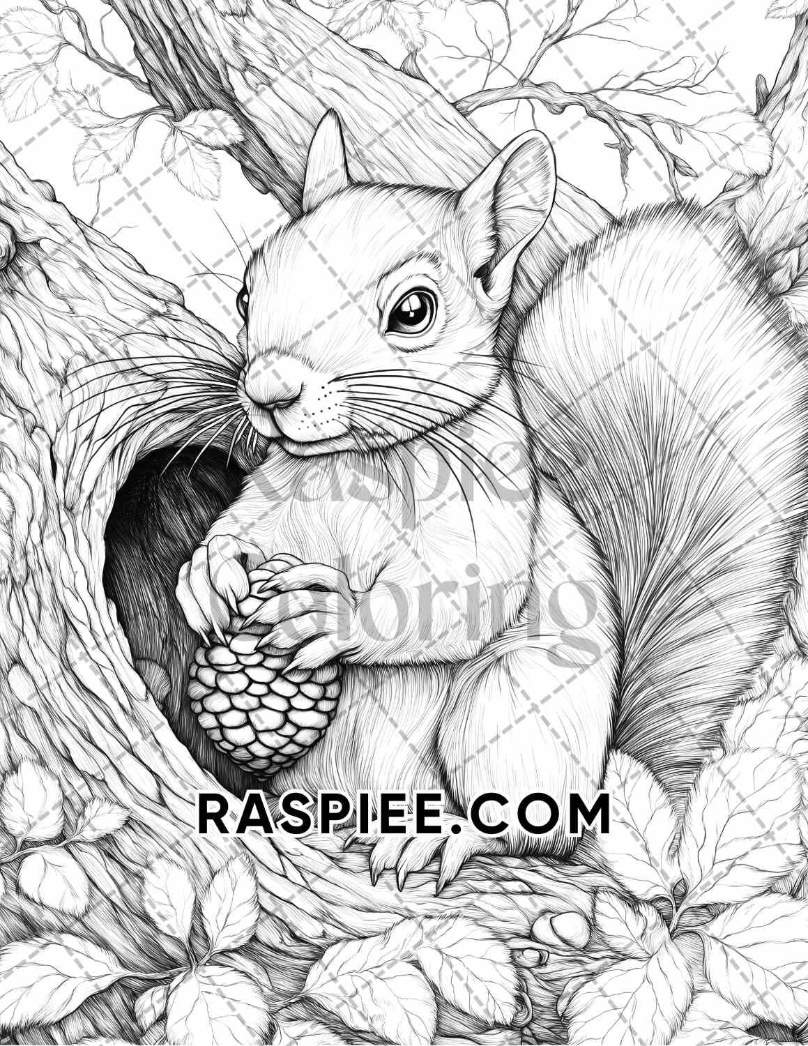 Autumn Charm Adult Coloring Pages Printable PDF Instant Download