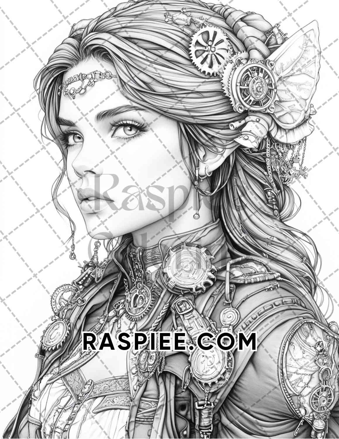 Enchanted Witches Adult Coloring Pages Printable PDF Instant Download