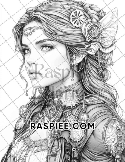 Enchanted Witches Adult Coloring Pages Printable PDF Instant Download