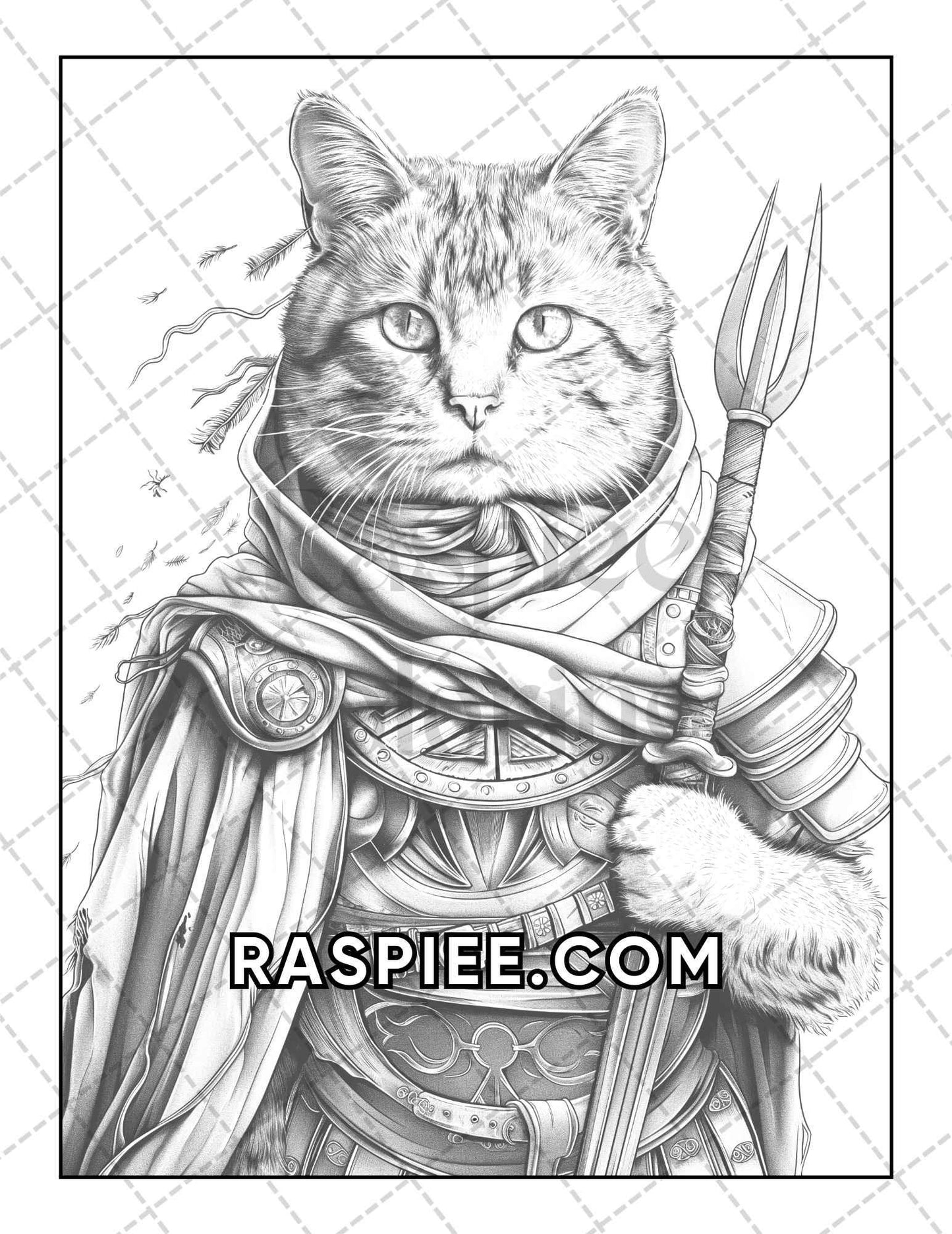60 Cats Dressed Up Adult Coloring Pages Printable PDF Instant Download