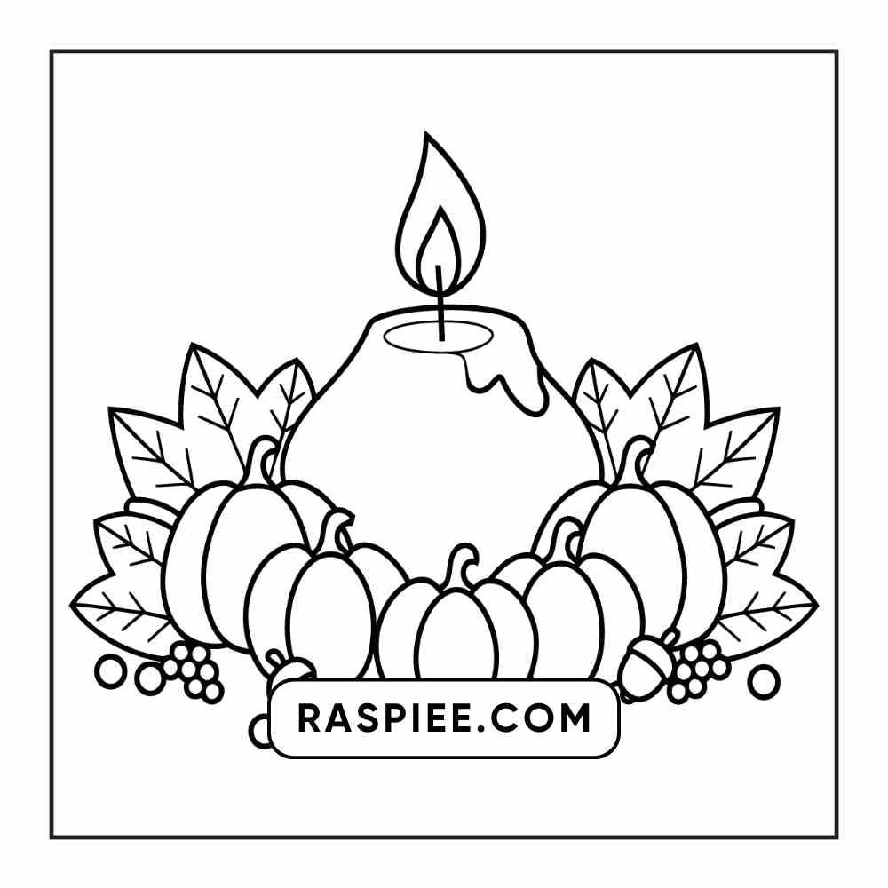 76 Bold and Easy Fall Vibes Coloring Pages Printable PDF Instant Download