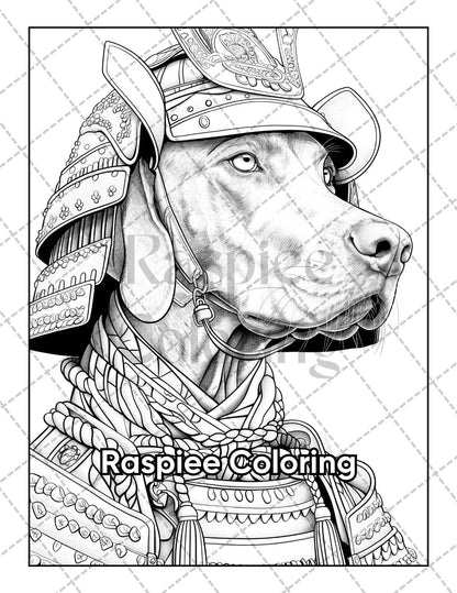 50 Dogs Dressed Up Adult Coloring Pages Printable PDF Instant Download