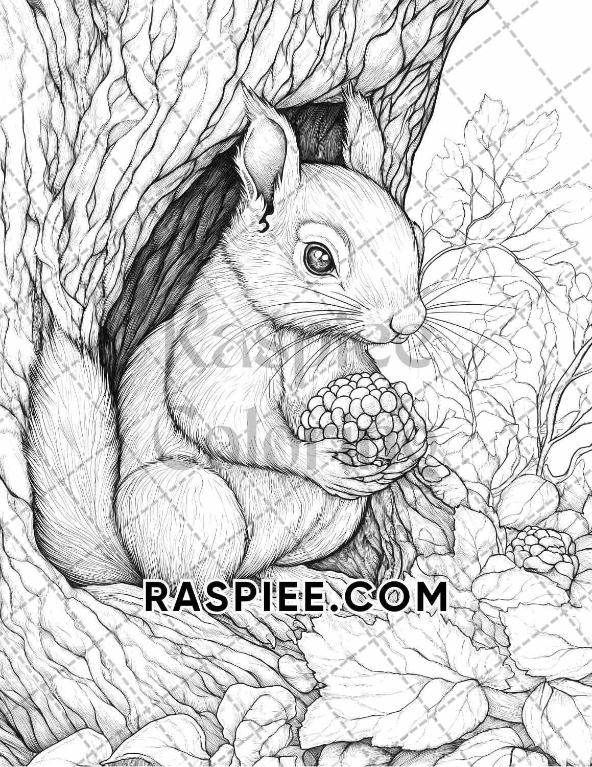Autumn Charm Adult Coloring Pages Printable PDF Instant Download