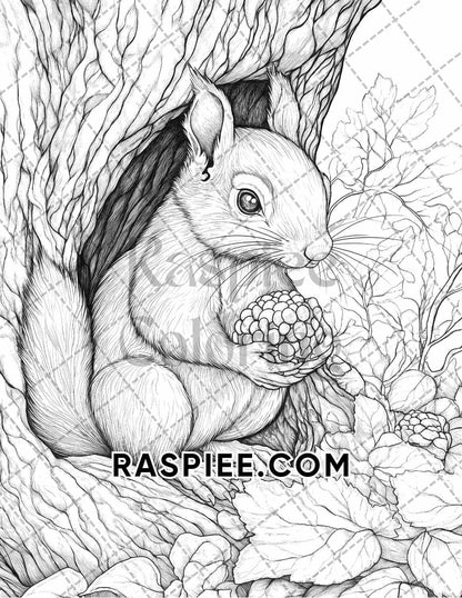 Autumn Charm Adult Coloring Pages Printable PDF Instant Download
