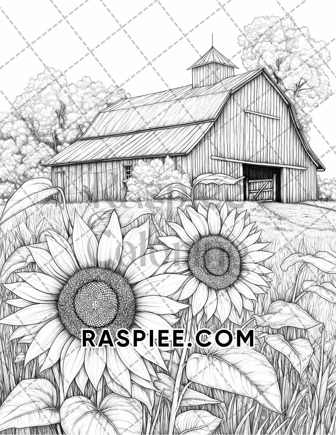 Autumn Charm Adult Coloring Pages Printable PDF Instant Download