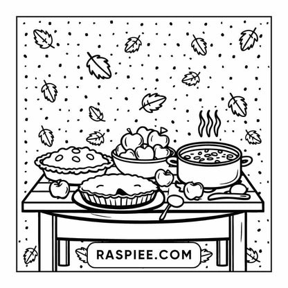 114 Cozy Autumn Bold & Easy Coloring Pages PDF Printable Instant Download