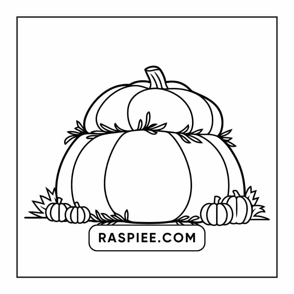 76 Bold and Easy Fall Vibes Coloring Pages Printable PDF Instant Download
