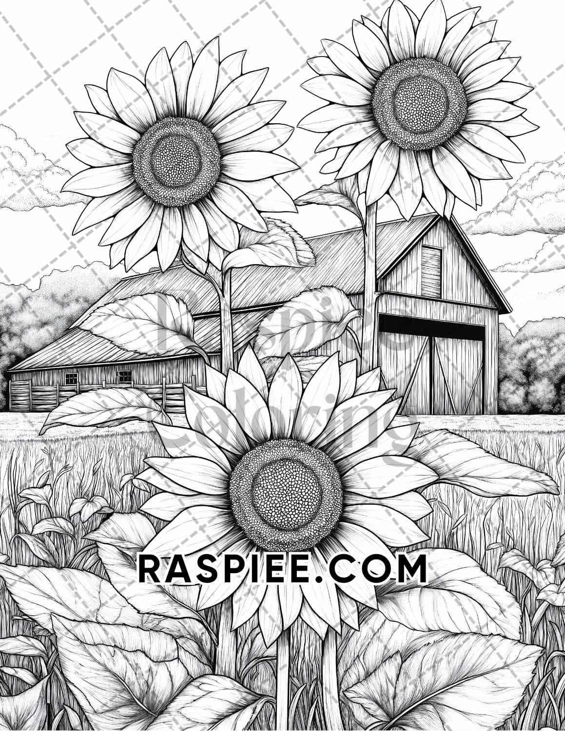 Autumn Charm Adult Coloring Pages Printable PDF Instant Download