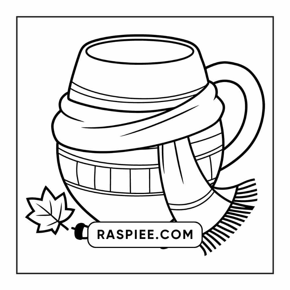 76 Bold and Easy Fall Vibes Coloring Pages Printable PDF Instant Download