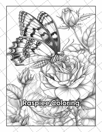 50 Spring Serenity Adult Coloring Pages Printable PDF Instant Download